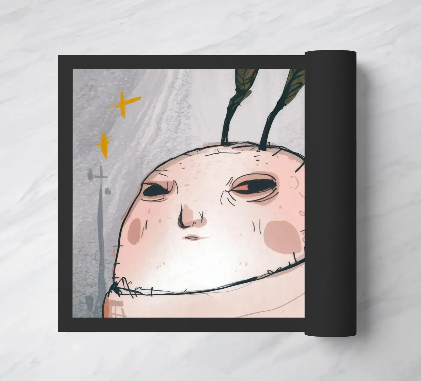 Grumpy Cloud Thoughts Fußmatte von Timeless Huse