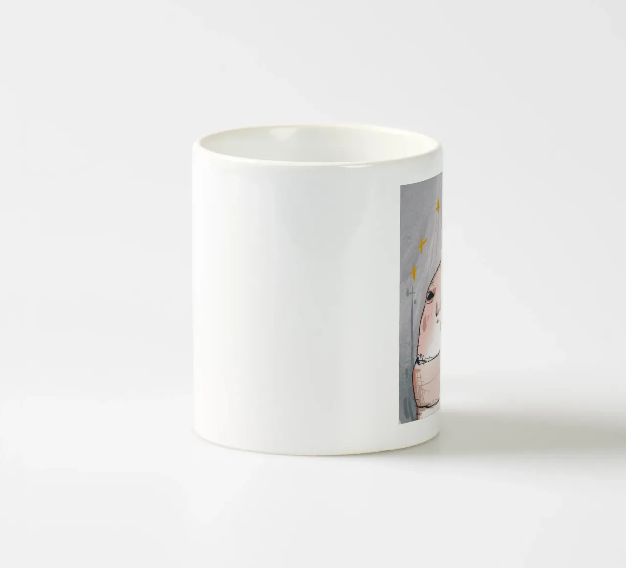 Grumpy Cloud Thoughts ceramic mug by Timeless Huse