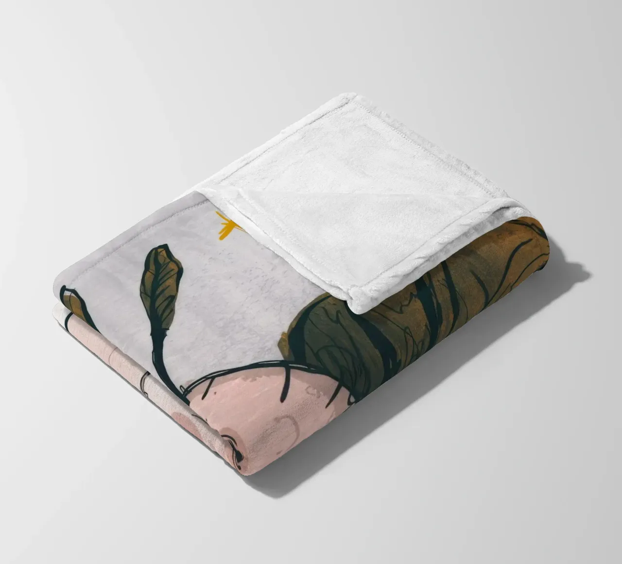 Grumpy Cloud Thoughts fleece blanket by Timeless Huse