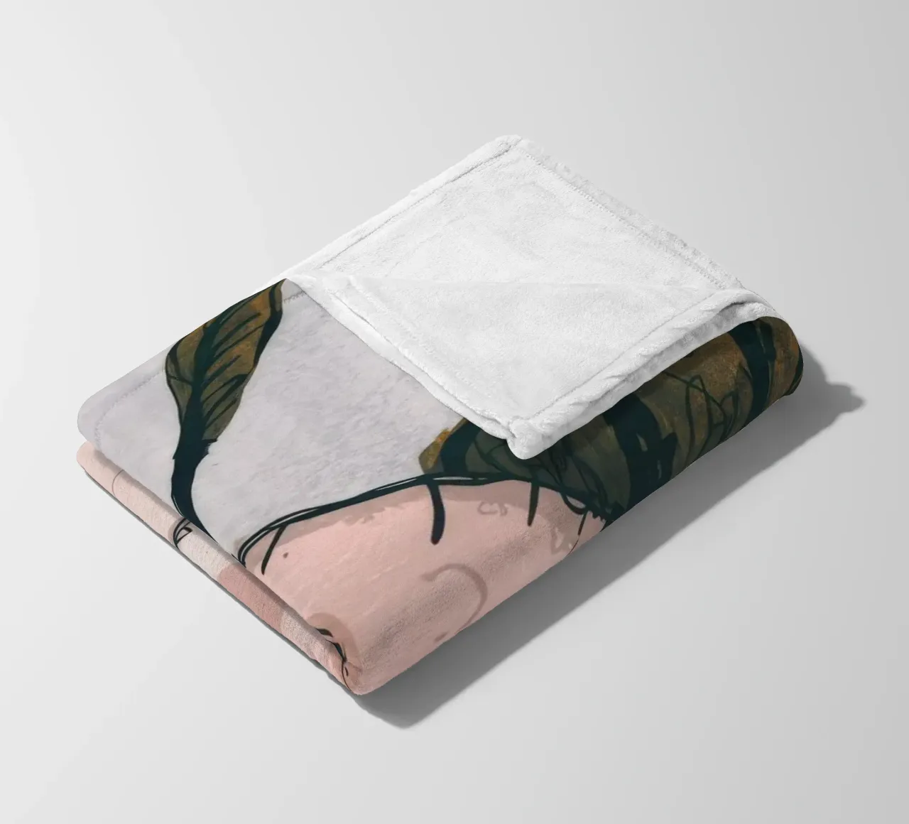 Grumpy Cloud Thoughts fleece blanket by Timeless Huse