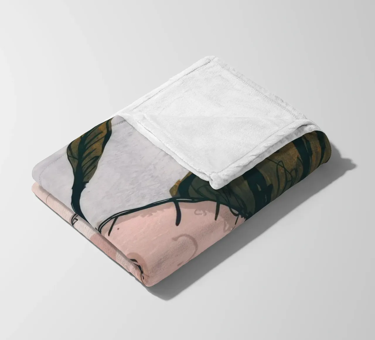 Grumpy Cloud Thoughts fleece blanket by Timeless Huse