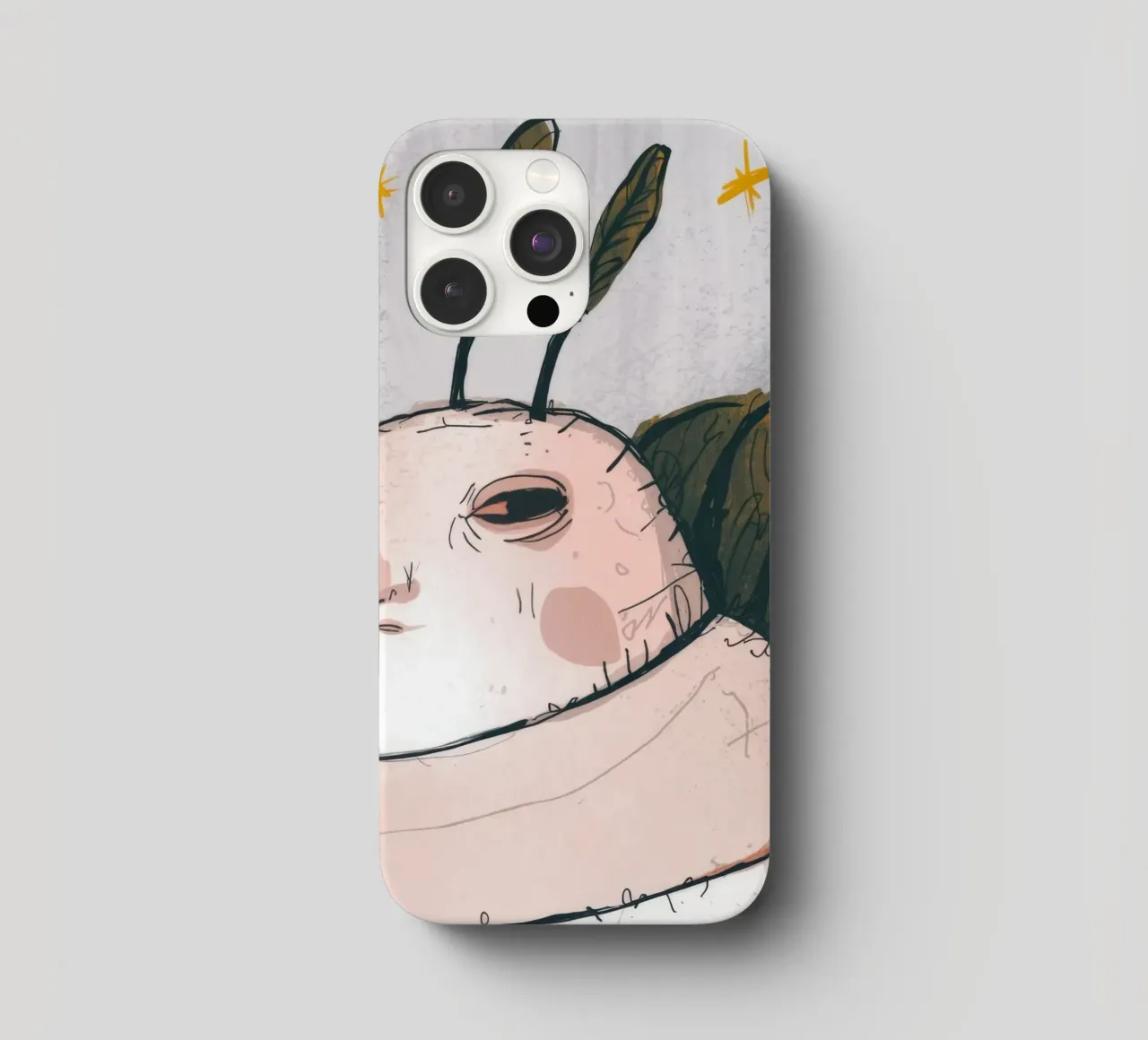 Grumpy Cloud Thoughts iphone case by Timeless Huse