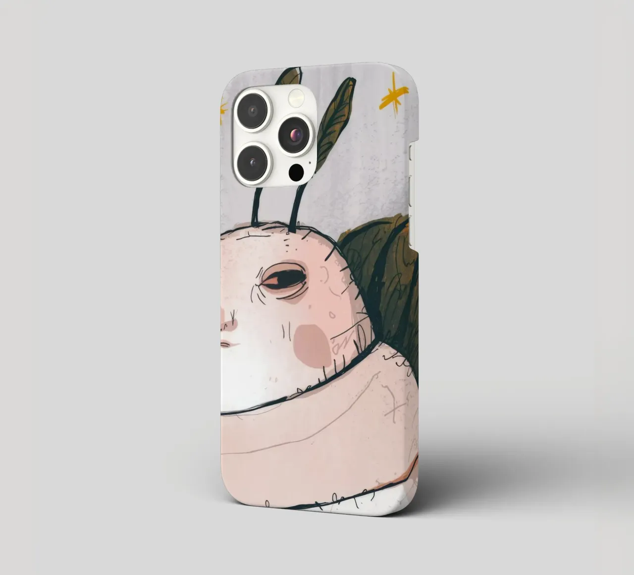 Grumpy Cloud Thoughts iphone case by Timeless Huse
