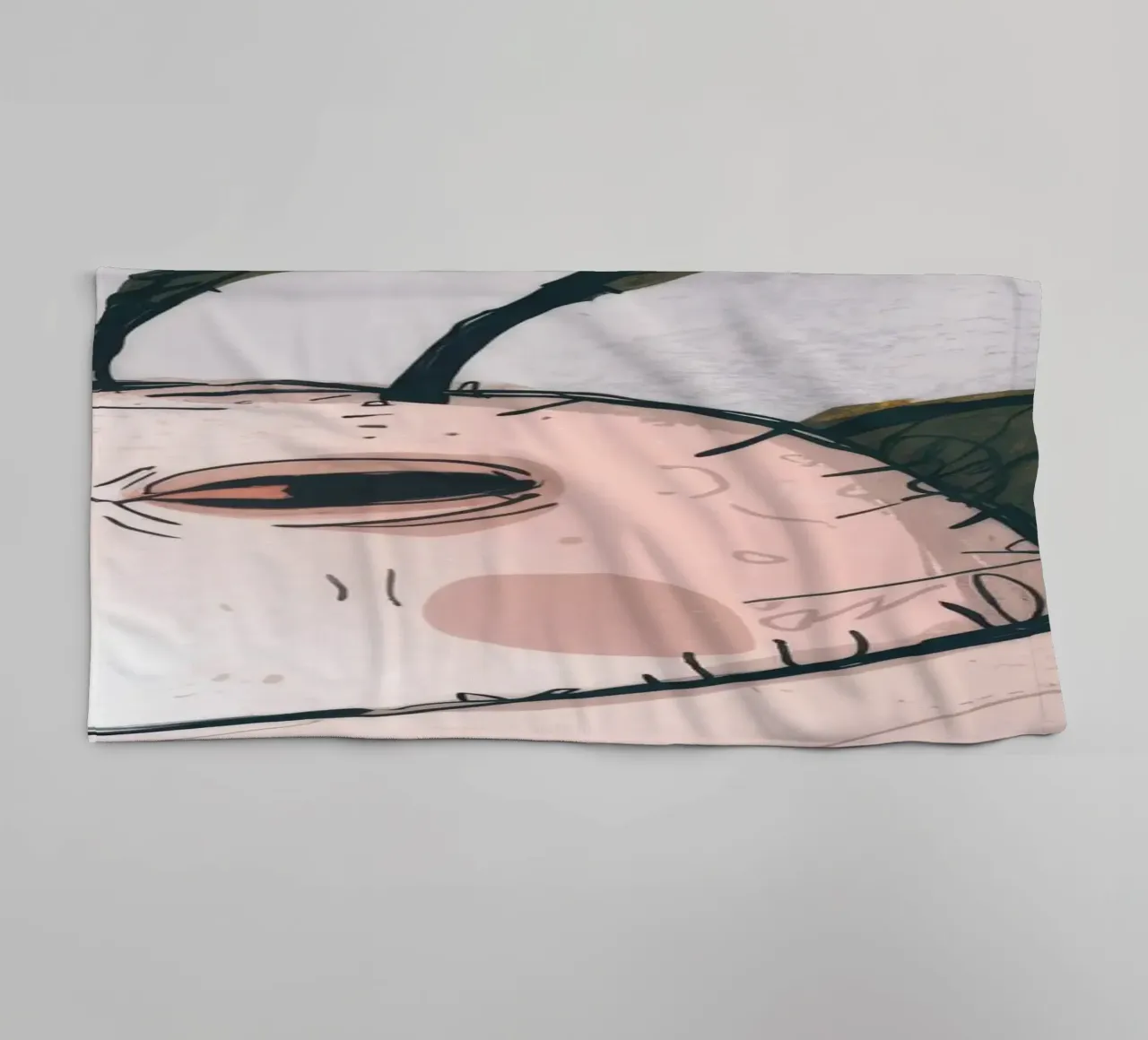 Grumpy Cloud Thoughts towel by Timeless Huse