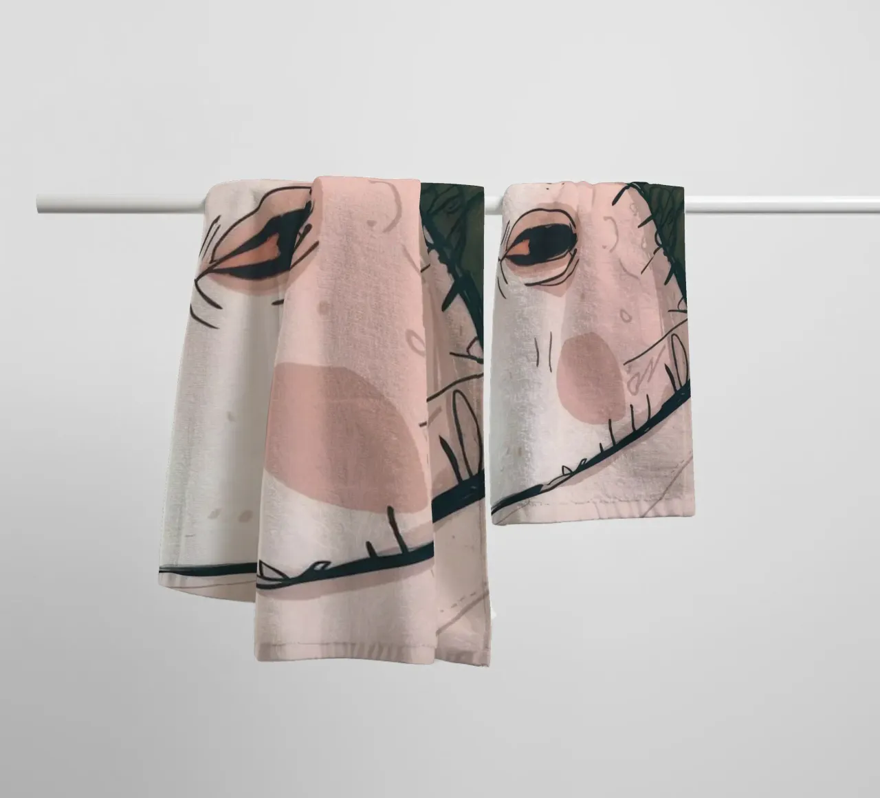 Grumpy Cloud Thoughts towel by Timeless Huse