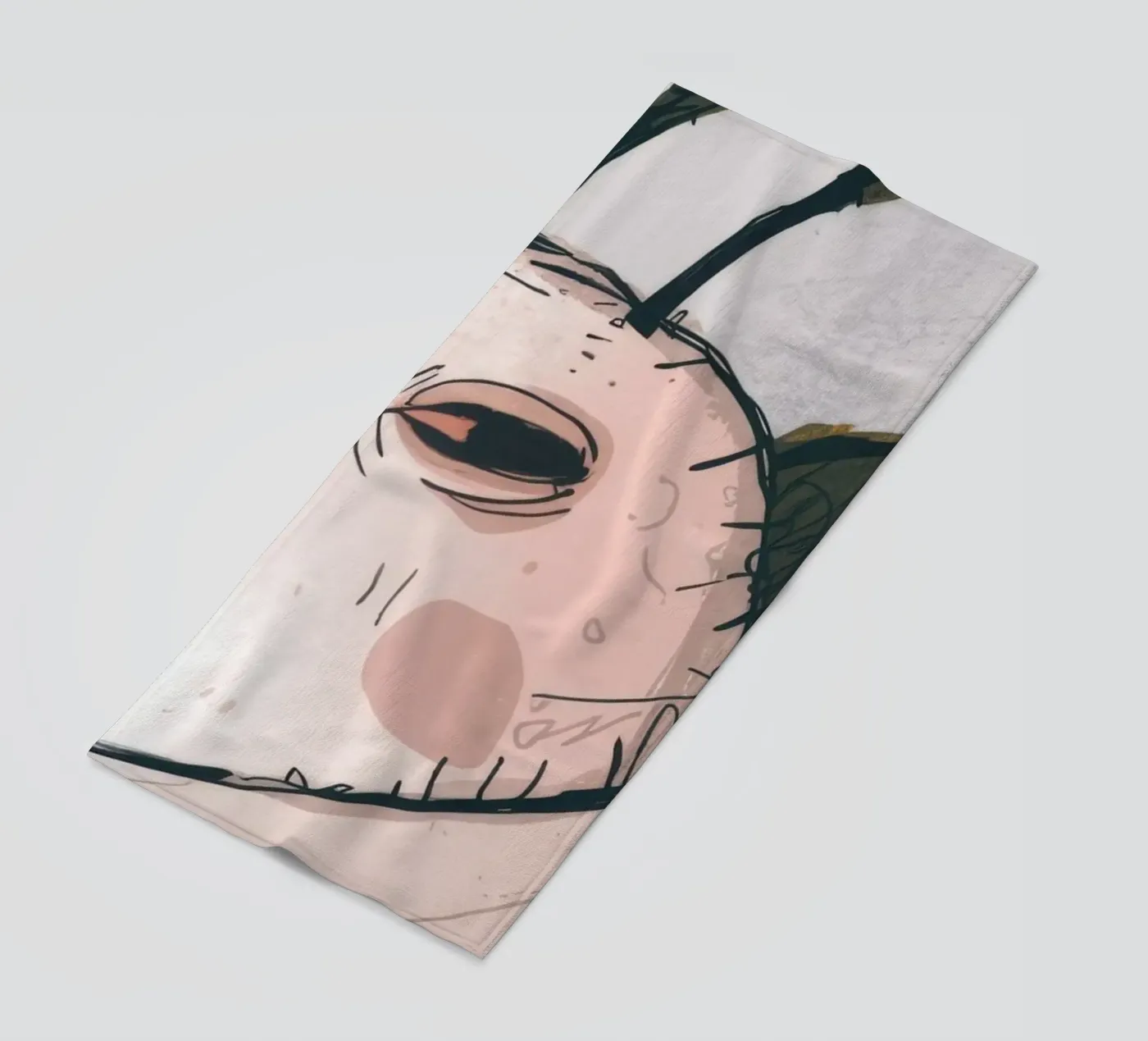 Grumpy Cloud Thoughts Strandtuch von Timeless Huse