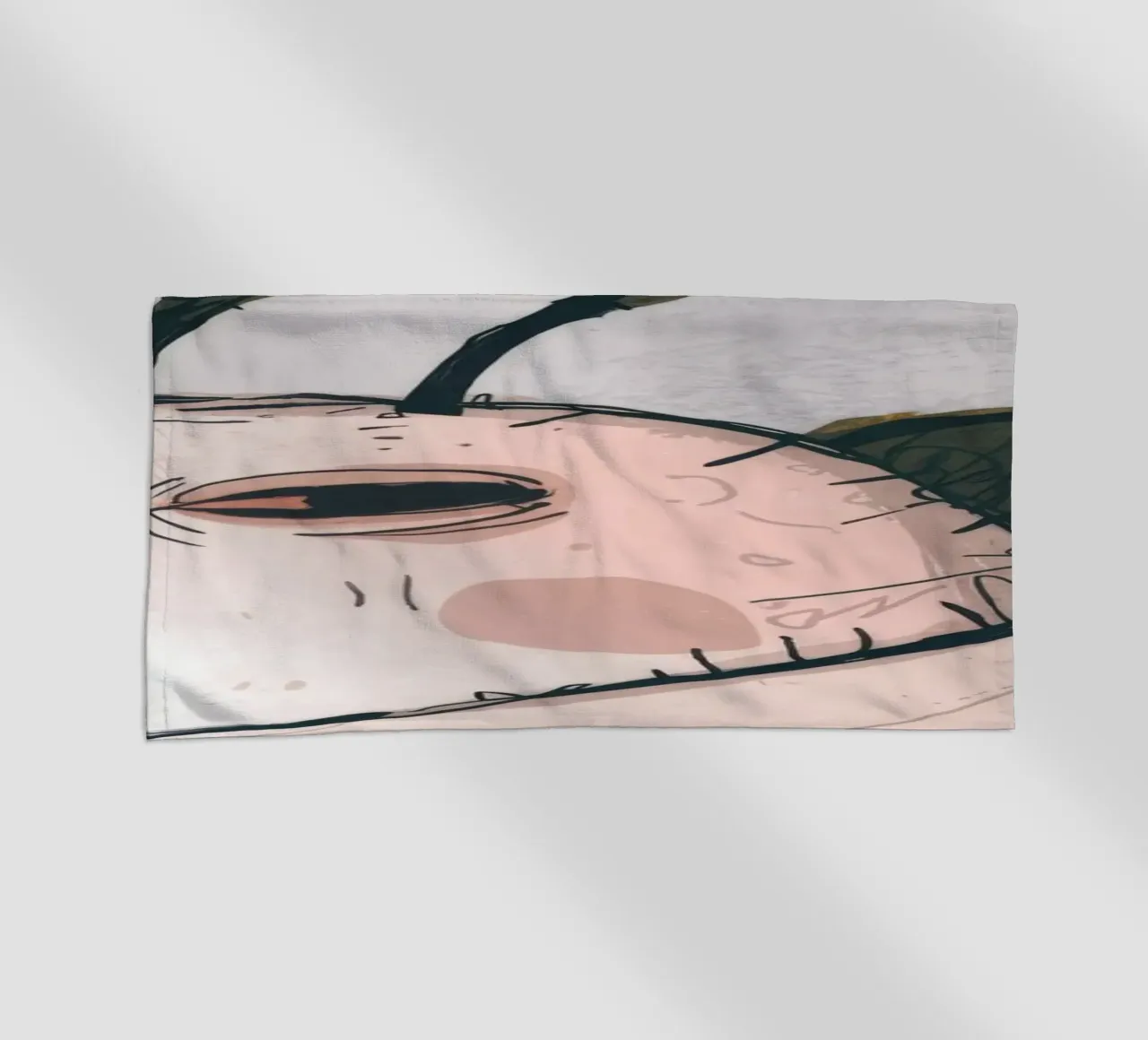 Grumpy Cloud Thoughts beach towel by Timeless Huse