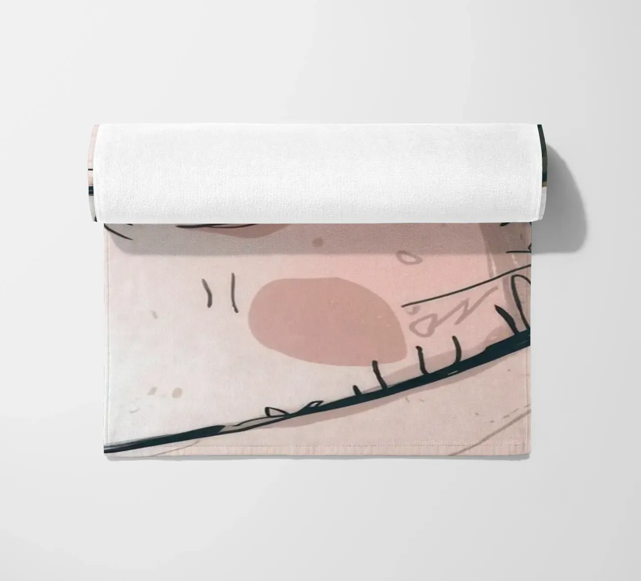 Grumpy Cloud Thoughts beach towel by Timeless Huse