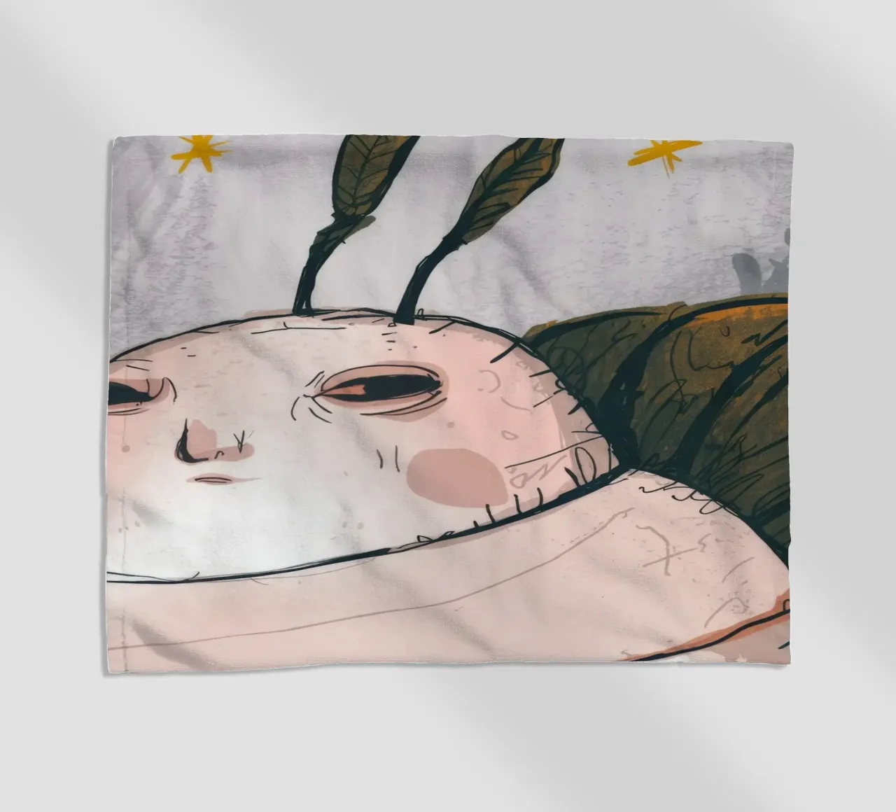 Grumpy Cloud Thoughts beach towel by Timeless Huse