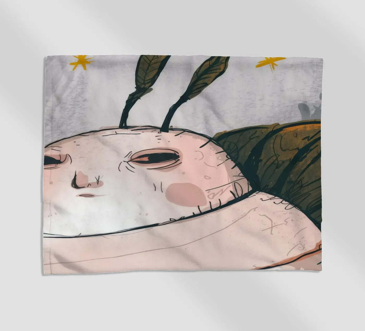 Grumpy Cloud Thoughts Strandtuch von Timeless Huse