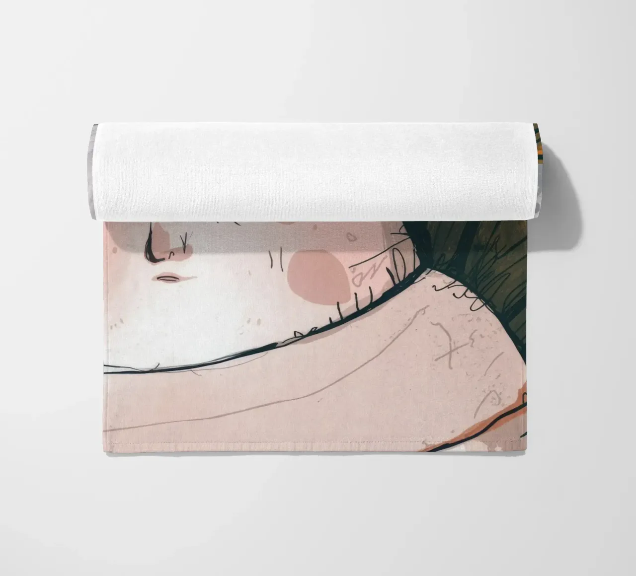 Grumpy Cloud Thoughts beach towel by Timeless Huse