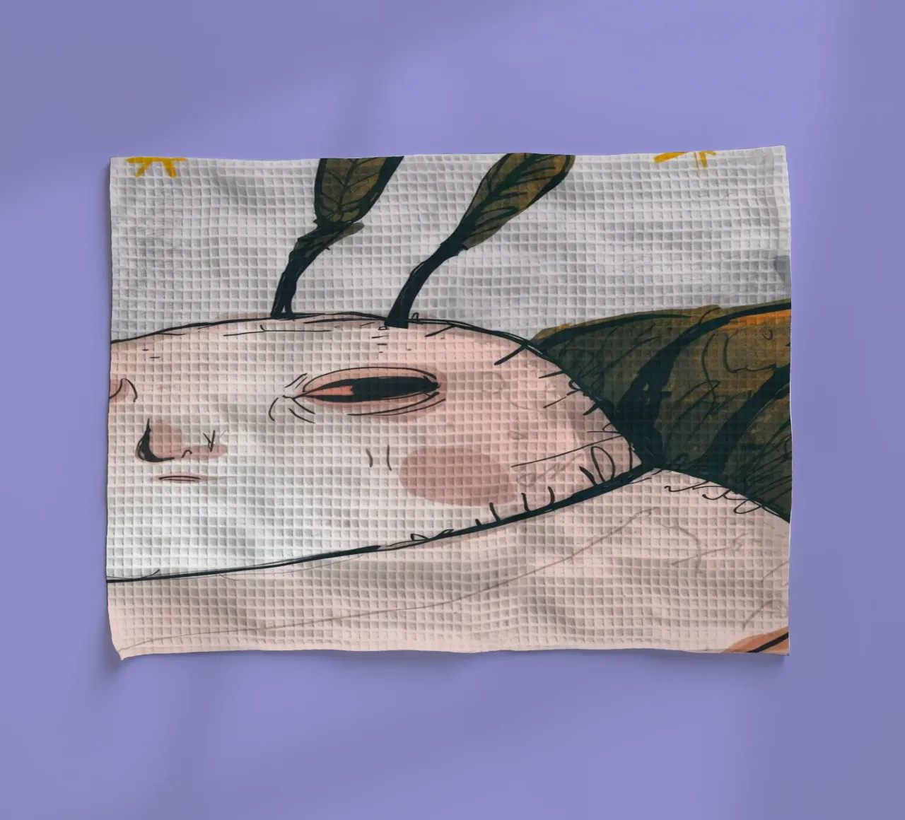 Grumpy Cloud Thoughts tea towel by Timeless Huse