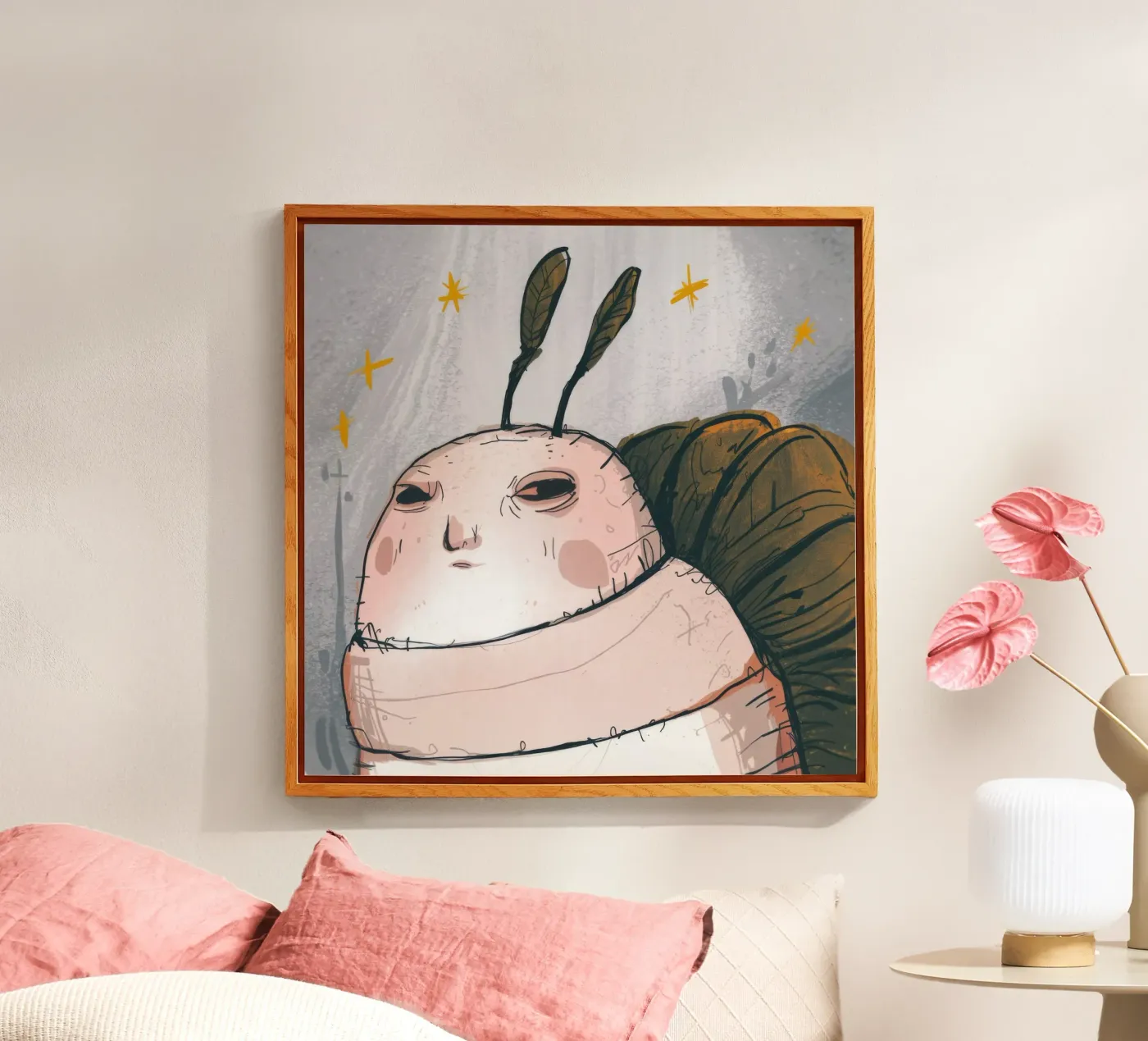 Grumpy Cloud Thoughts acrylic glass by Timeless Huse