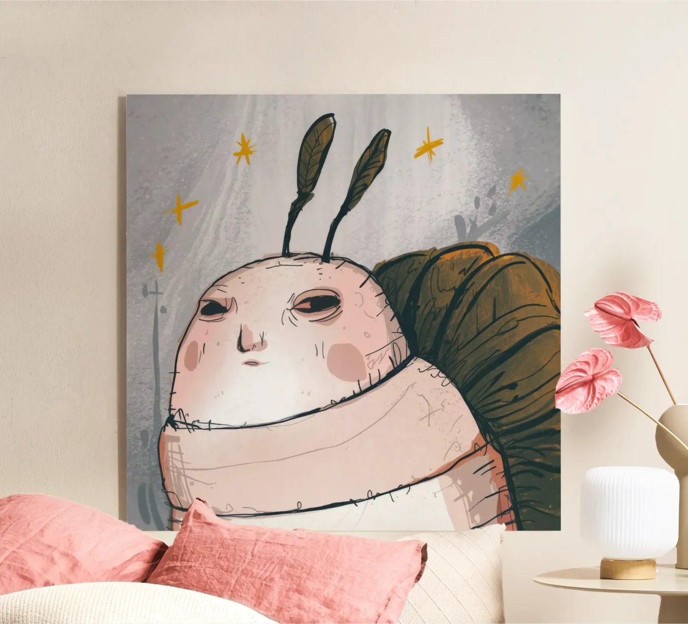 Grumpy Cloud Thoughts acrylic glass by Timeless Huse