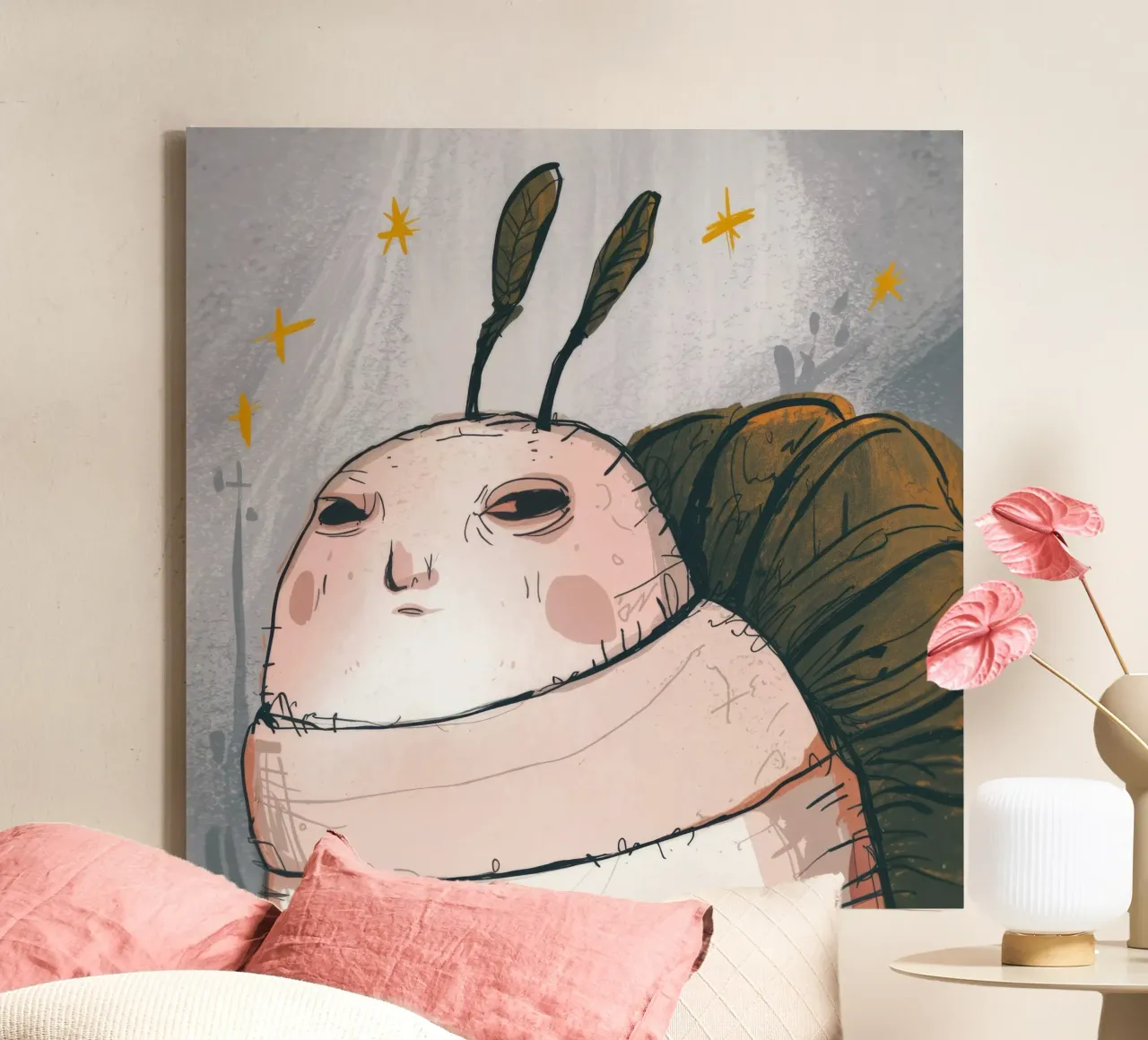 Grumpy Cloud Thoughts canvas by Timeless Huse