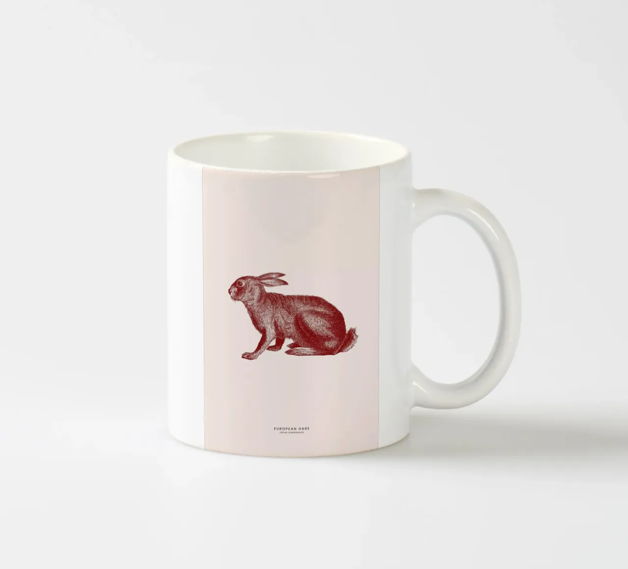 European Hare II tazza in ceramica da Flora & Fauna