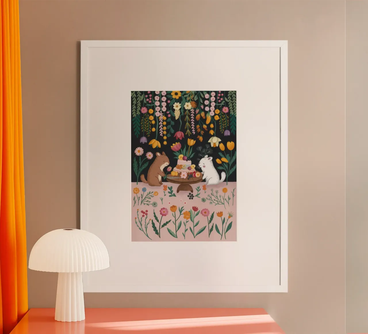 Viaggio sul Sentiero della Serenità poster con telaio in plastica da Timeless Huse