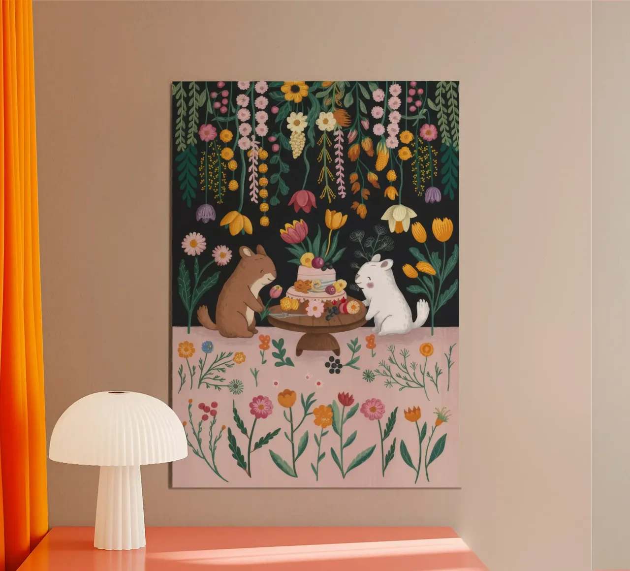 Viaggio sul Sentiero della Serenità poster con telaio in plastica da Timeless Huse