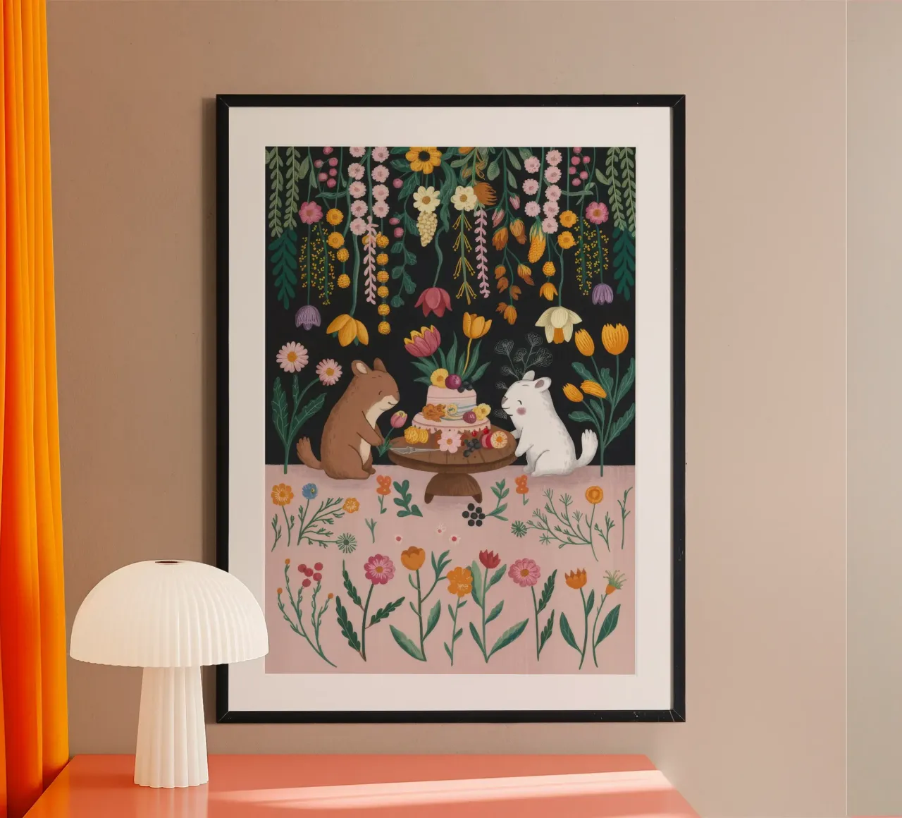 Viaggio sul Sentiero della Serenità poster con telaio in plastica da Timeless Huse
