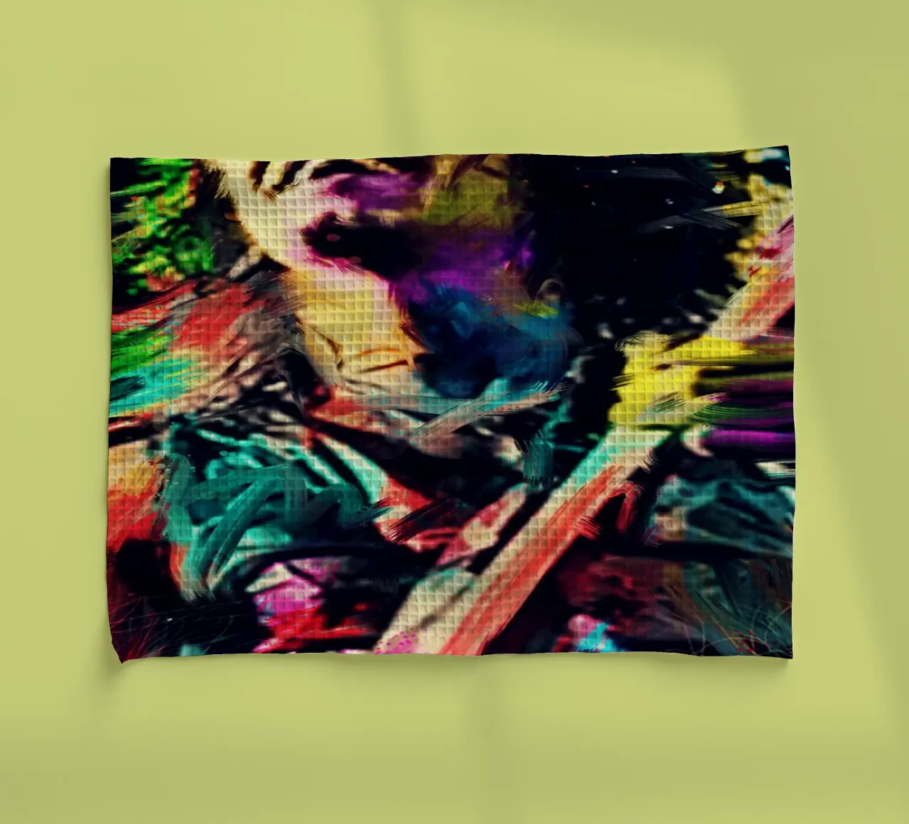 Eddie Van Halen abstrait coloré pop art torchon de Hantamrata