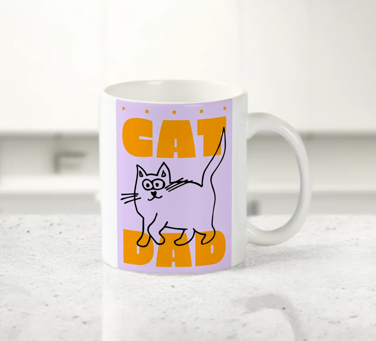 Orgulloso papá gato I taza de cerámica de Bureau Purpur