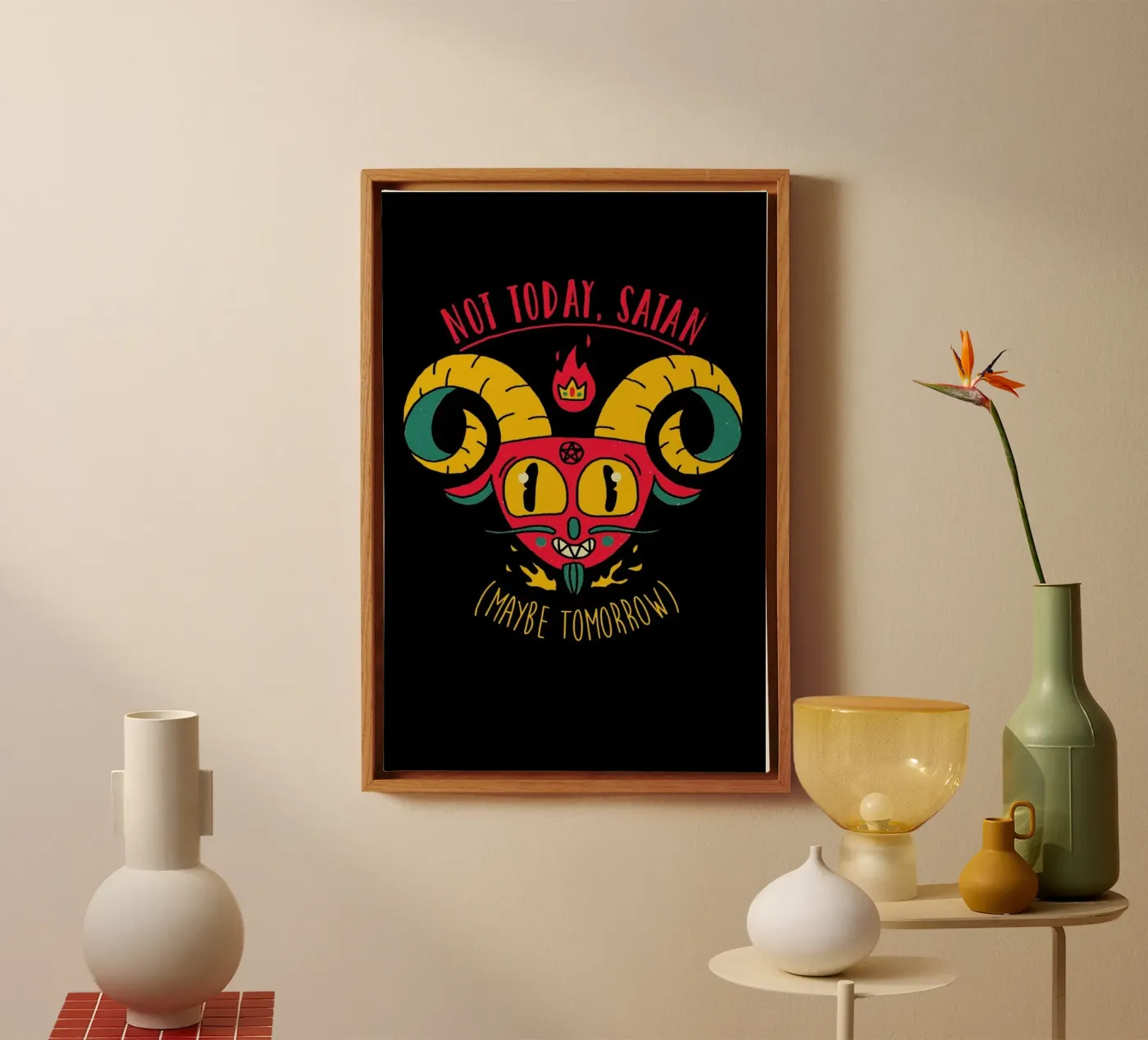 Naughty Devil canvas van DinoMike