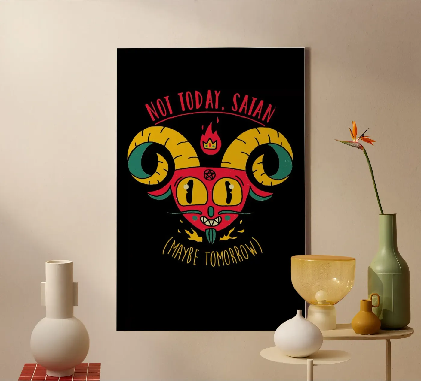 Naughty Devil canvas by DinoMike