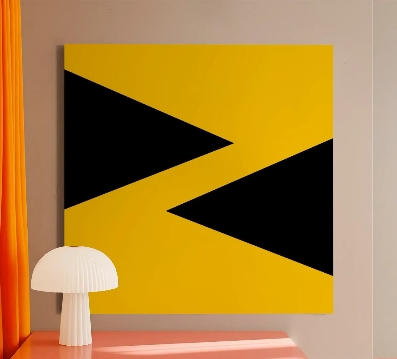 E.Geometric1502 canvas with Floater frame by WALLART-Peter Lorenz