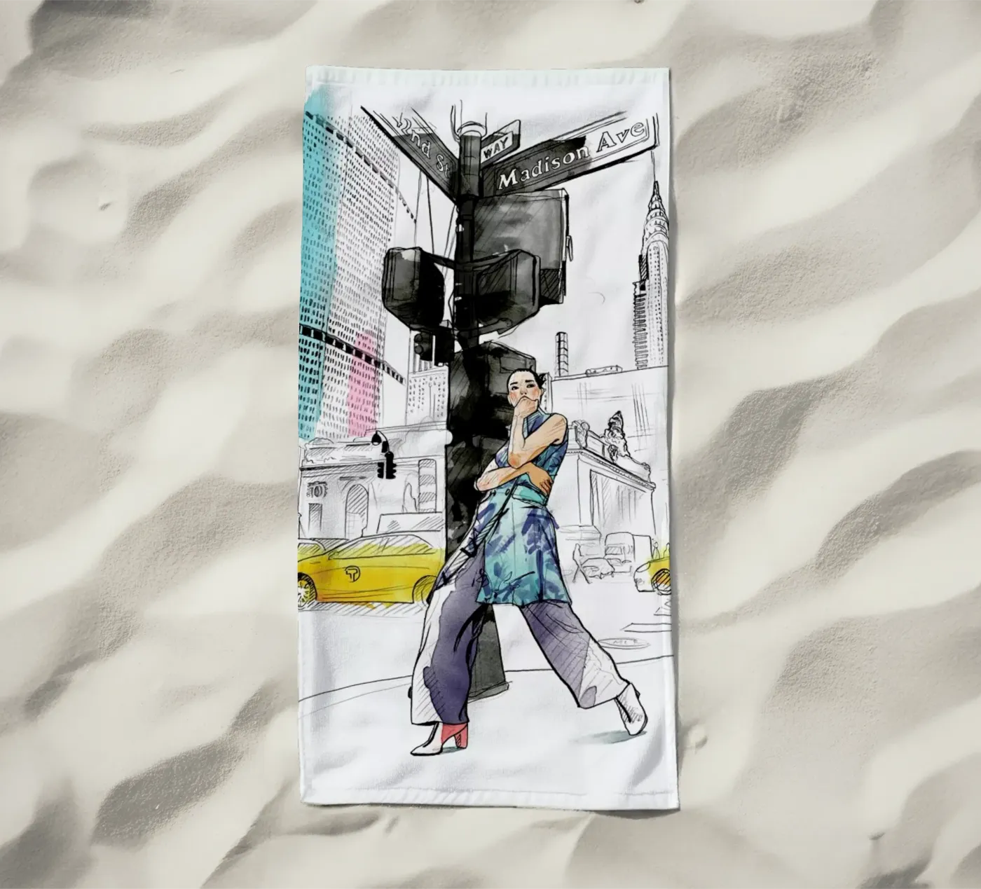 NY strandhanddoek van Ina Stanimirova