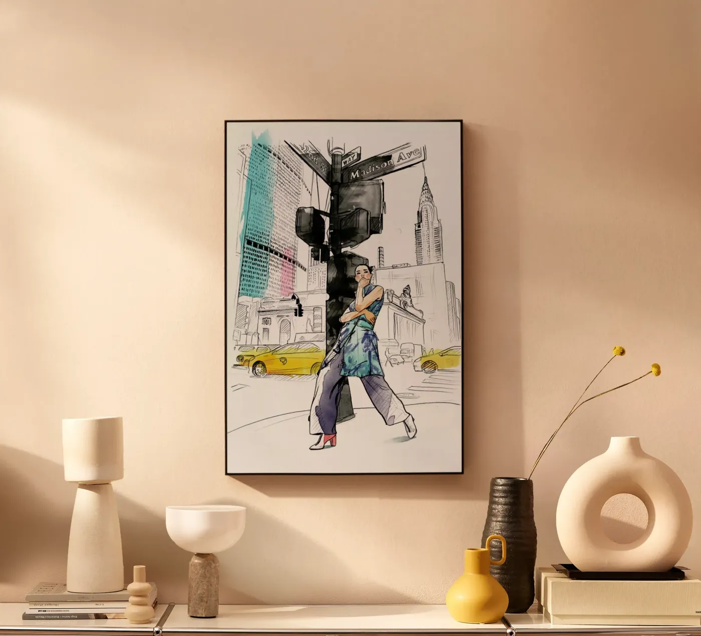 NY Acryl-Glas von Ina Stanimirova