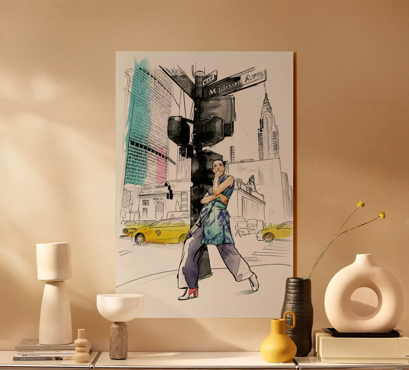 NY Acryl-Glas von Ina Stanimirova