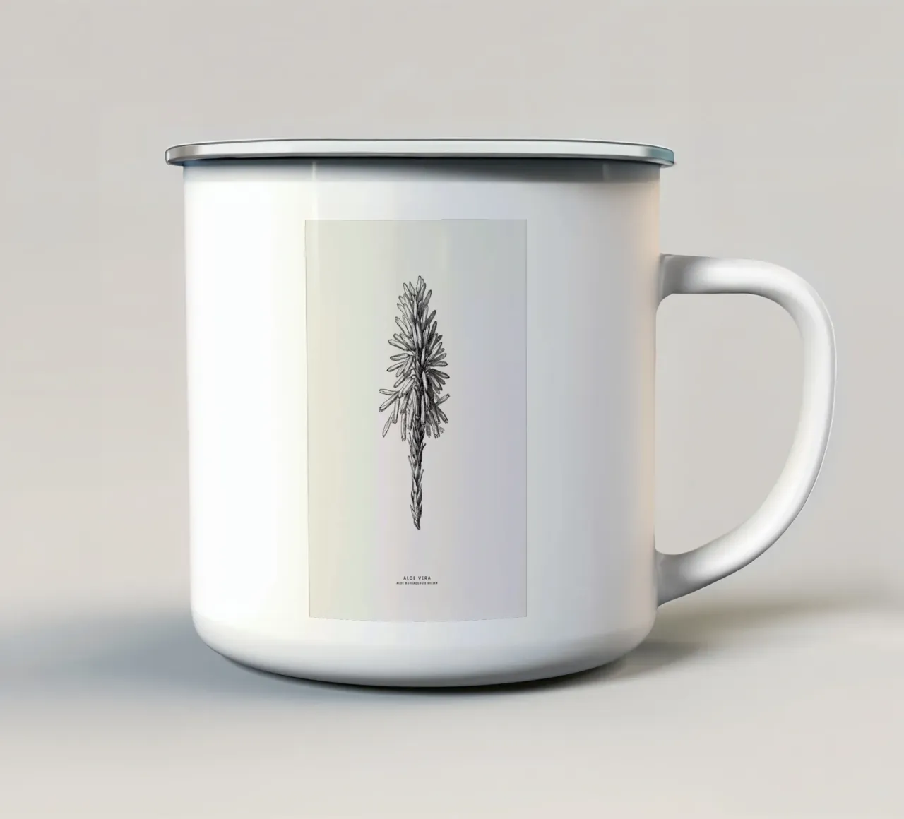 Aloe Vera tazza in smalto da Flora & Fauna