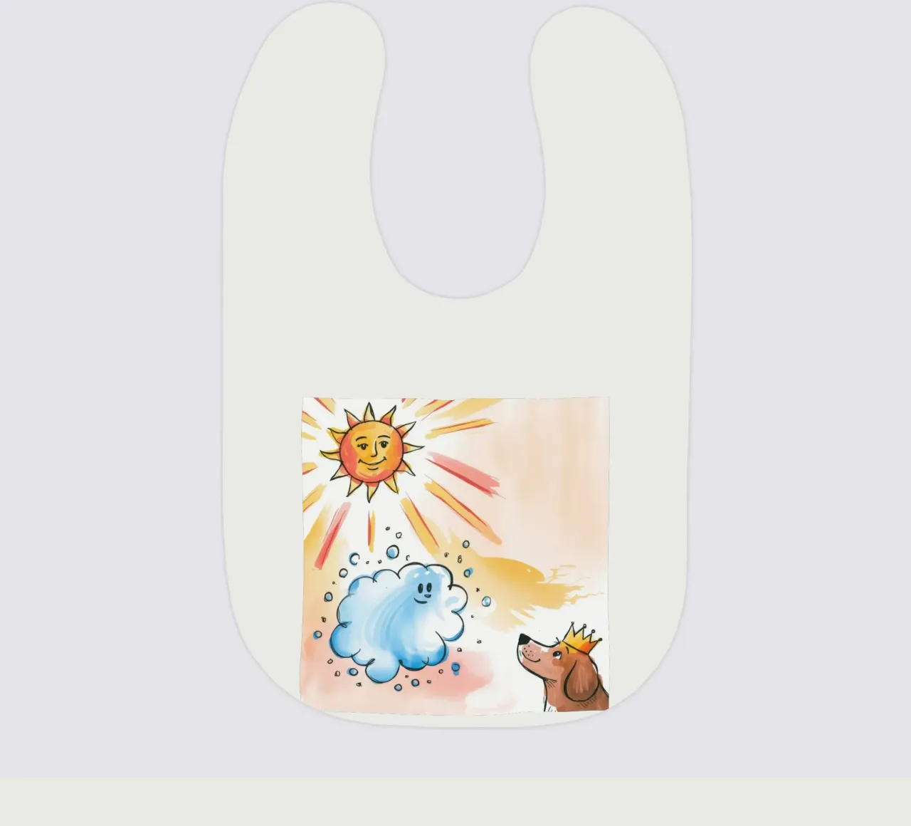Re delle nuvole illuminate dal sole bavaglino da Timeless Huse