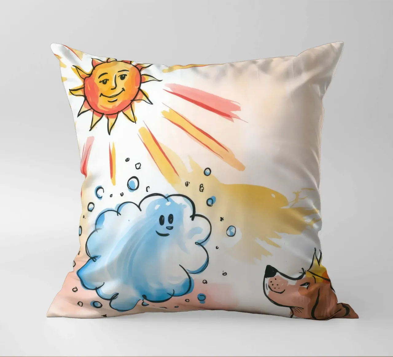 Re delle nuvole illuminate dal sole cuscino da Timeless Huse