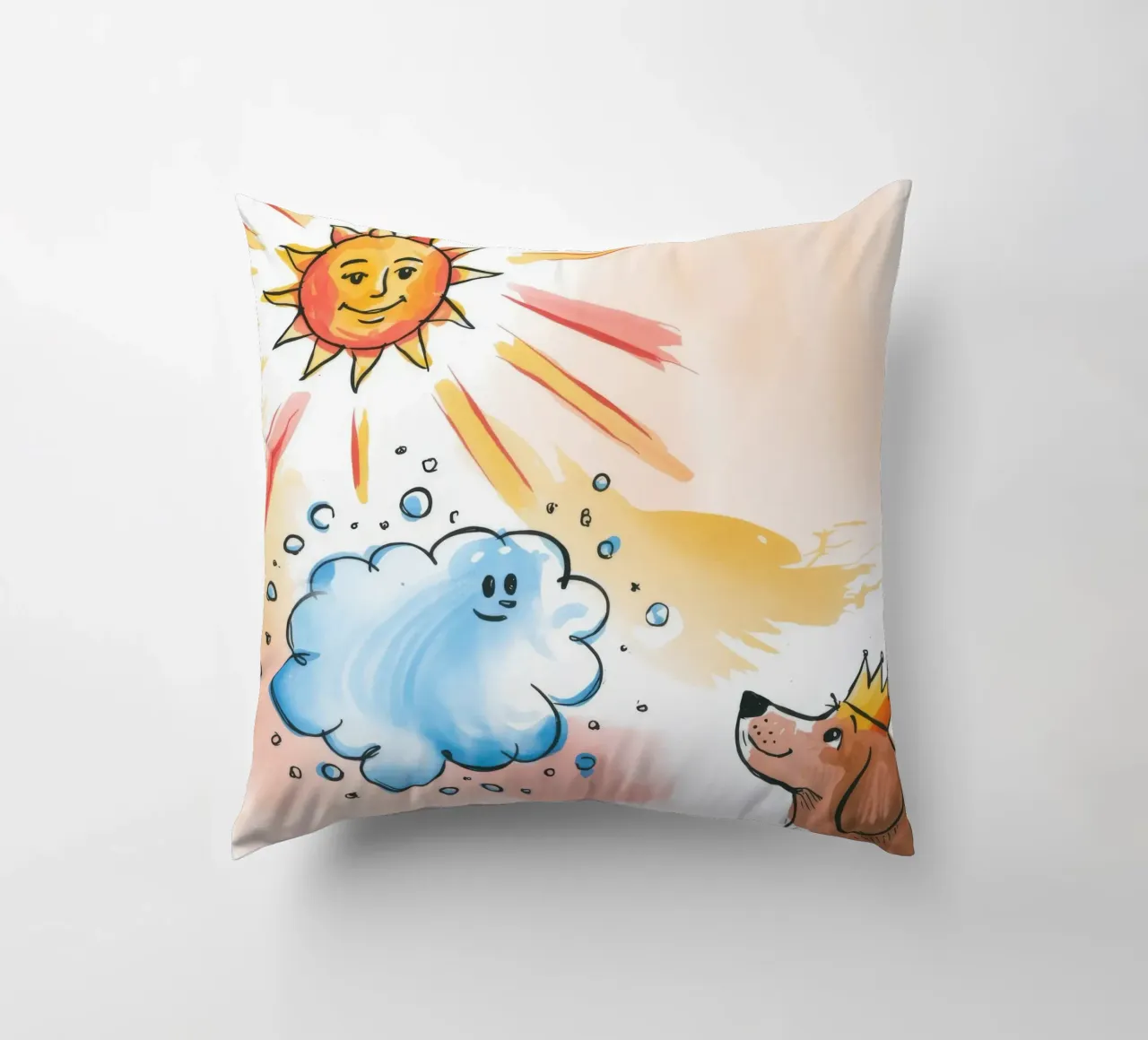 Re delle nuvole illuminate dal sole cuscino da Timeless Huse