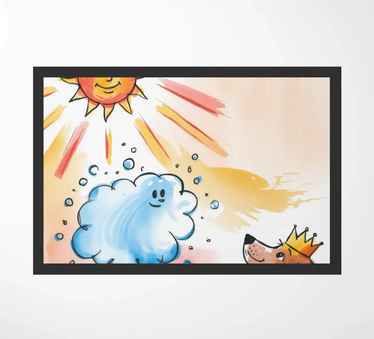 Sunlit Cloud King doormat by Timeless Huse