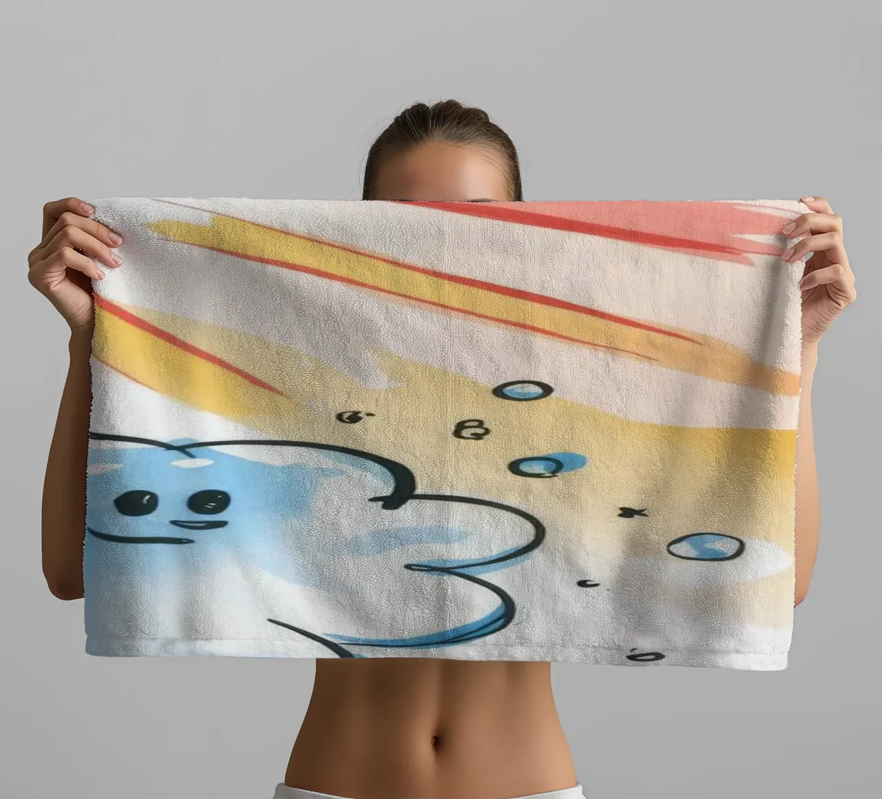 Re delle nuvole illuminate dal sole asciugamano da bagno da Timeless Huse