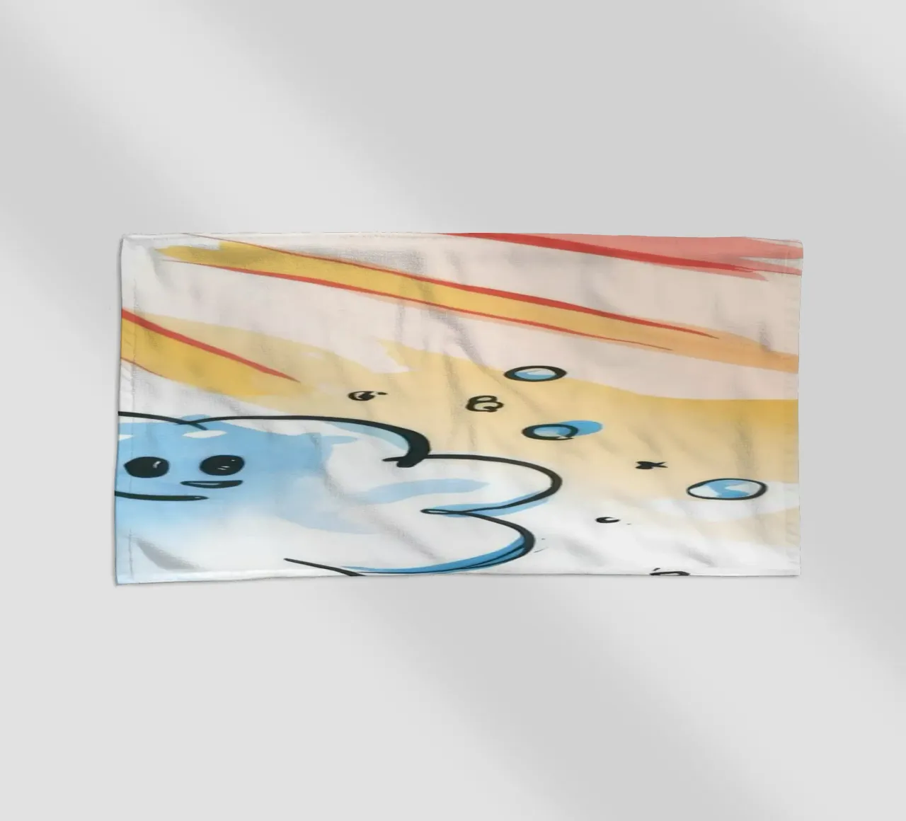 Re delle nuvole illuminate dal sole telo mare da Timeless Huse