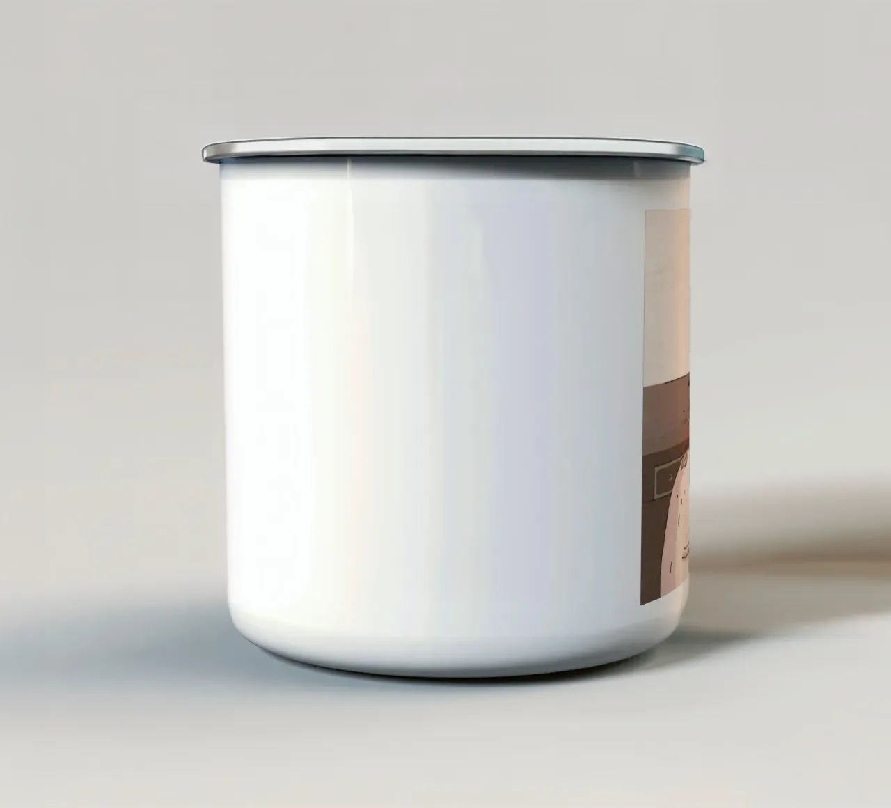 Caos in cucina tazza in smalto da Timeless Huse