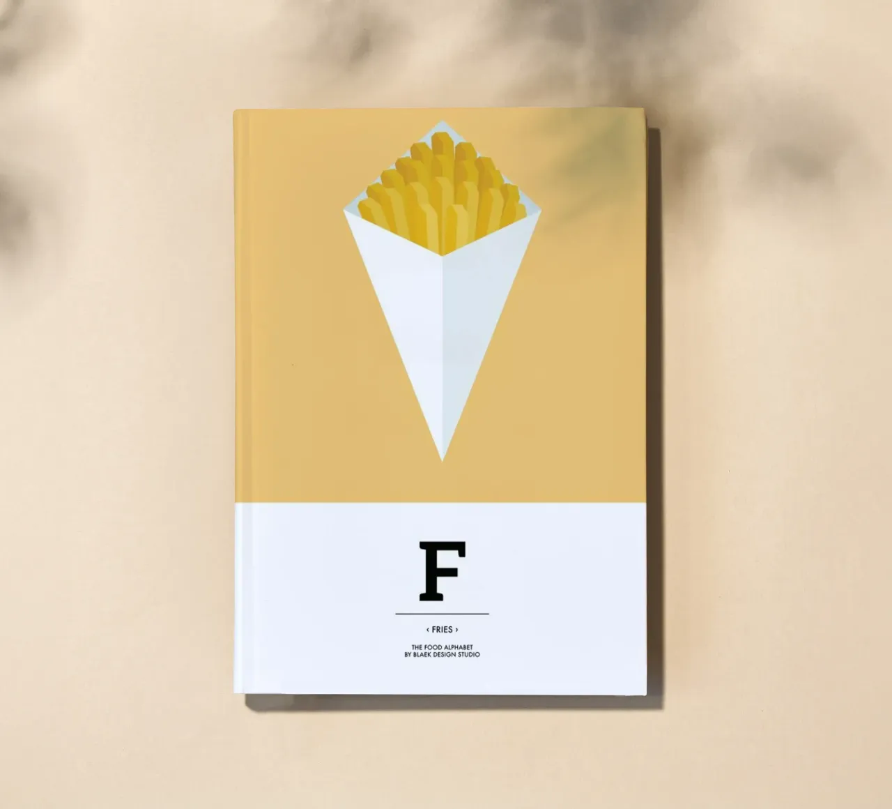 „The Food Alphabet“ - F like Fries notebook by BLAEK Design Studio