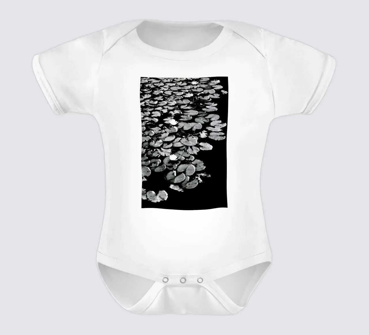 Dark Water Lily Kurzarm Babybody von Babett Schultze