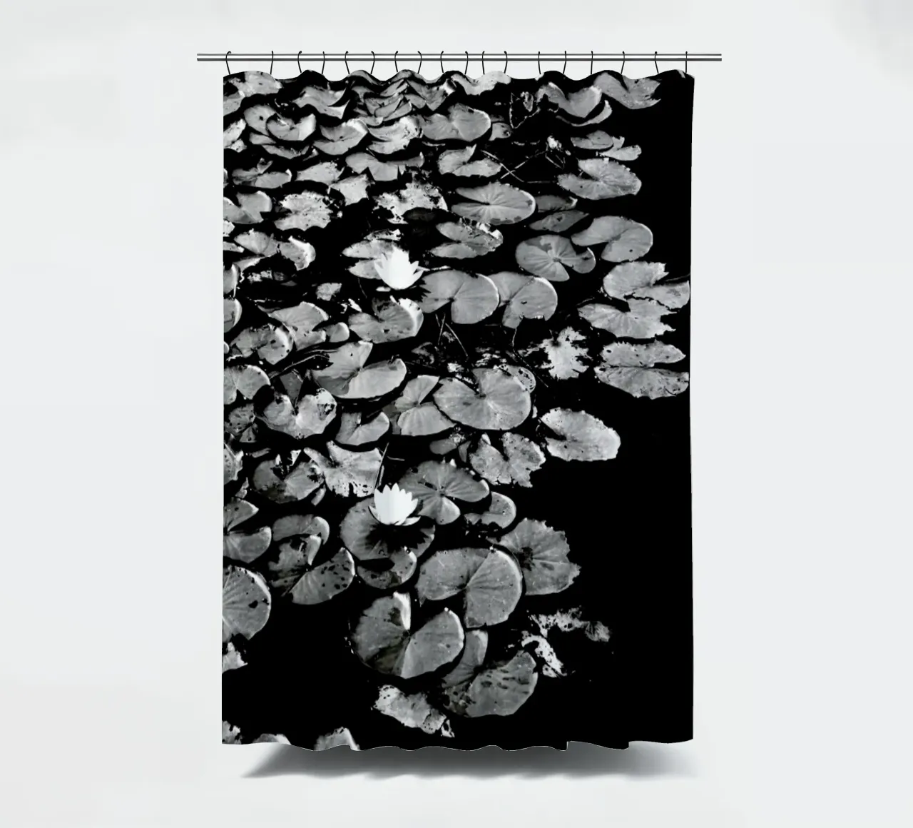 Dark Water Lily shower curtain by Babett Schultze