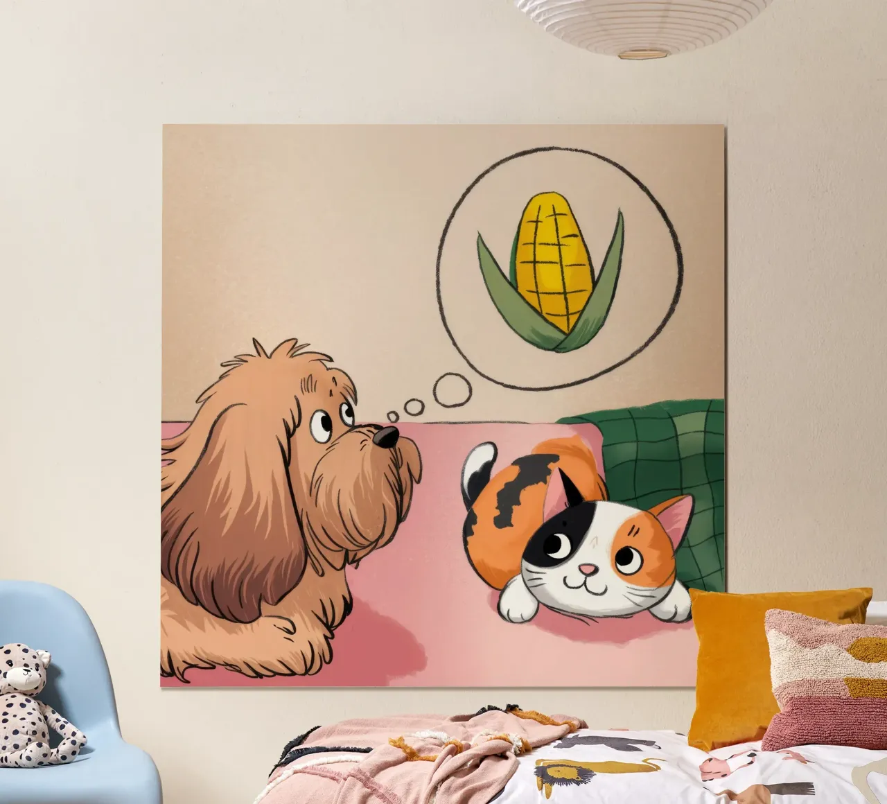 Sognando il mais poster con telaio in plastica da Timeless Huse