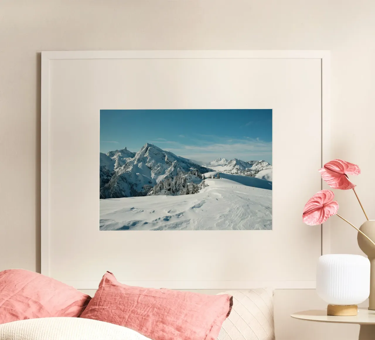 Whispers of Winter poster con telaio in plastica da FujiSwiss