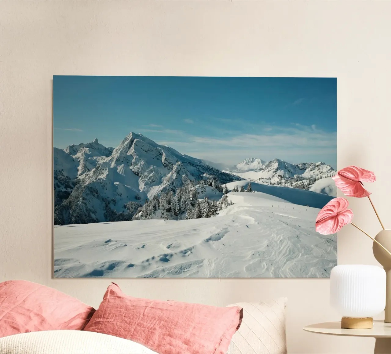 Whispers of Winter poster con telaio in plastica da FujiSwiss