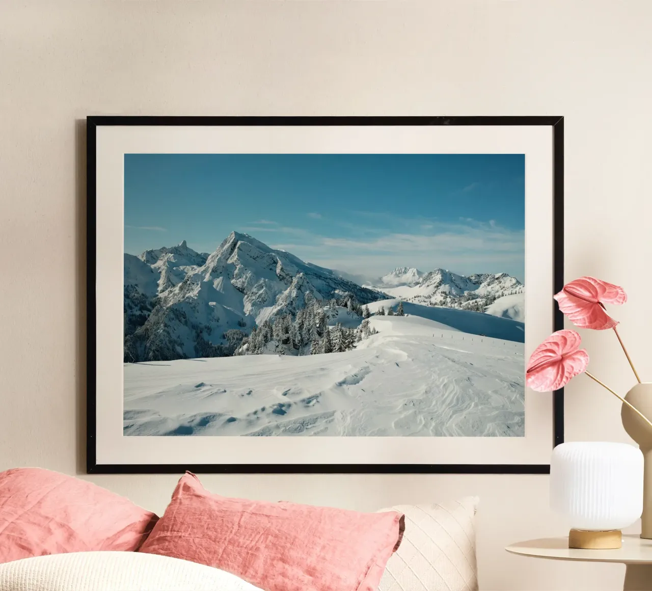 Whispers of Winter poster con telaio in plastica da FujiSwiss