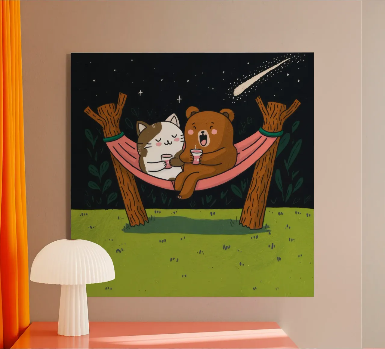 Notte stellata in amaca plexiglass da Timeless Huse