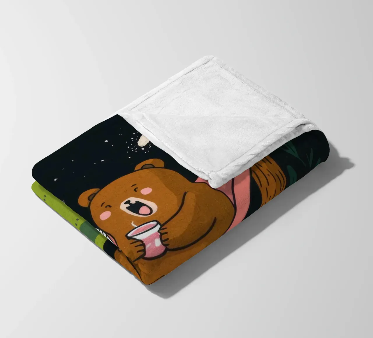 Notte stellata in amaca coperta in pile da Timeless Huse