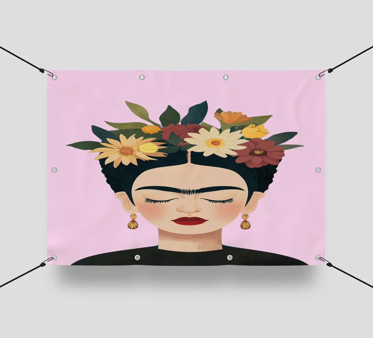 Frida Kahlo - Un futuro pieno di speranza telo in pvc da Fantasias Florales