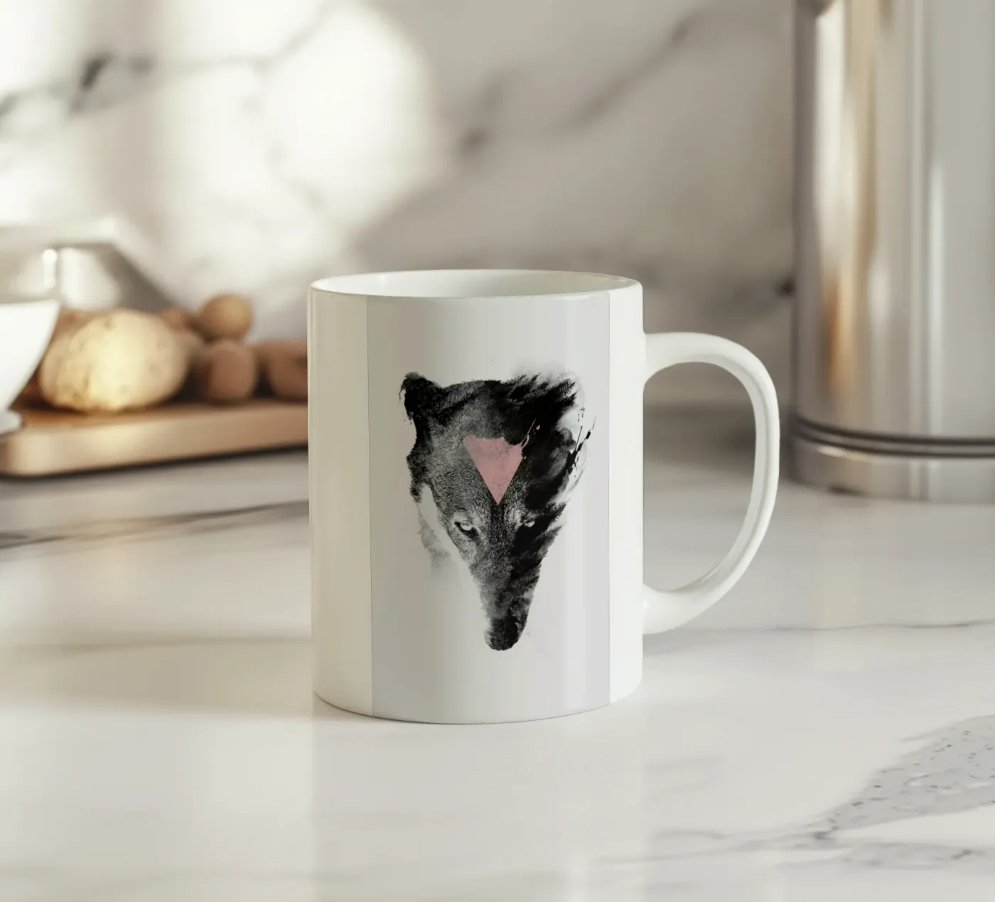 The Missing Part ceramic mug by Róbert Farkas